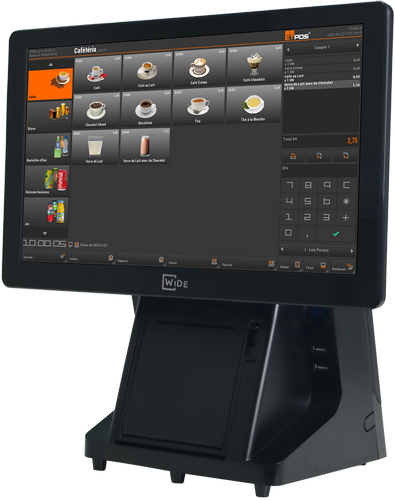 Caisse enregistreuse tactile POS 1526 3 POS1526 Lateral FR pq