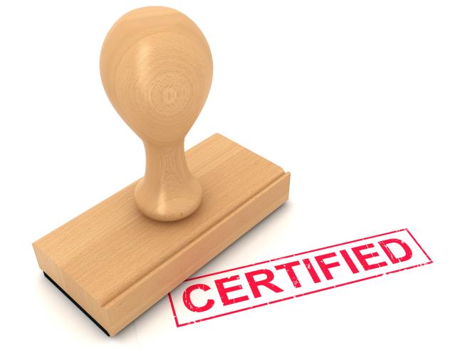 Certified